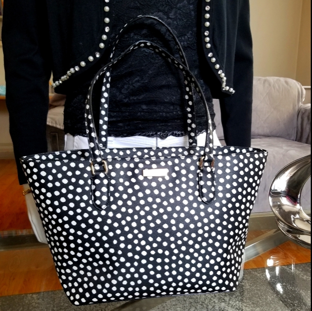 🔥SALE🔥Wonderful ♠️ KATIE SPADE Polka Dots Tote